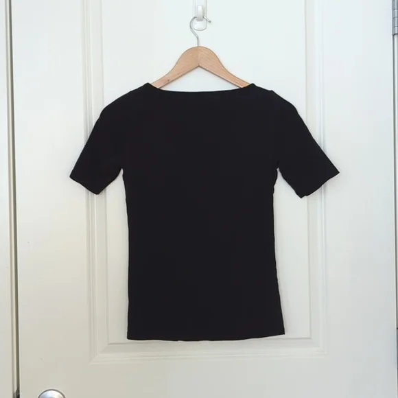 Ralph Lauren Black Boat Neck Top - Picture 5 of 5